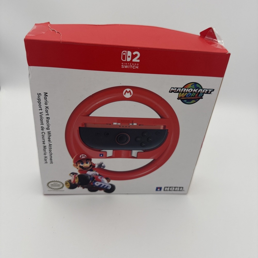 HORI Official Nintendo Switch Mario Kart 8 Deluxe Wheel Mario Version